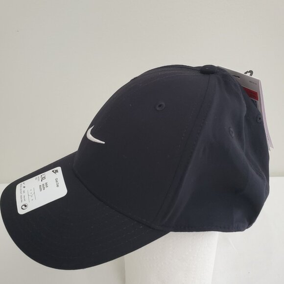 Nike Dri Fit Club Cap Structured Swoosh Hat Black White SZ L/XL Adult FV5563 010 - Picture 13 of 15
